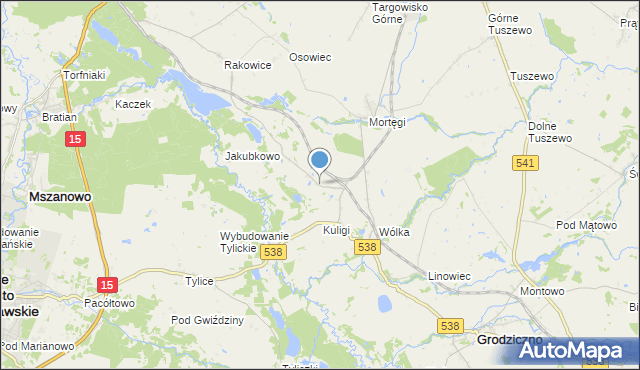 mapa Zajączkowo Lubawskie, Zajączkowo Lubawskie na mapie Targeo